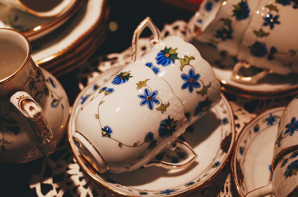 porcelana stołowa retro