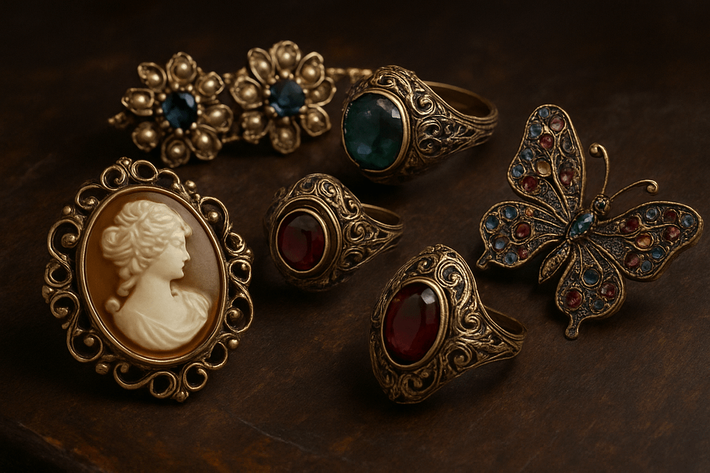 biżuteria retro, biżuteria