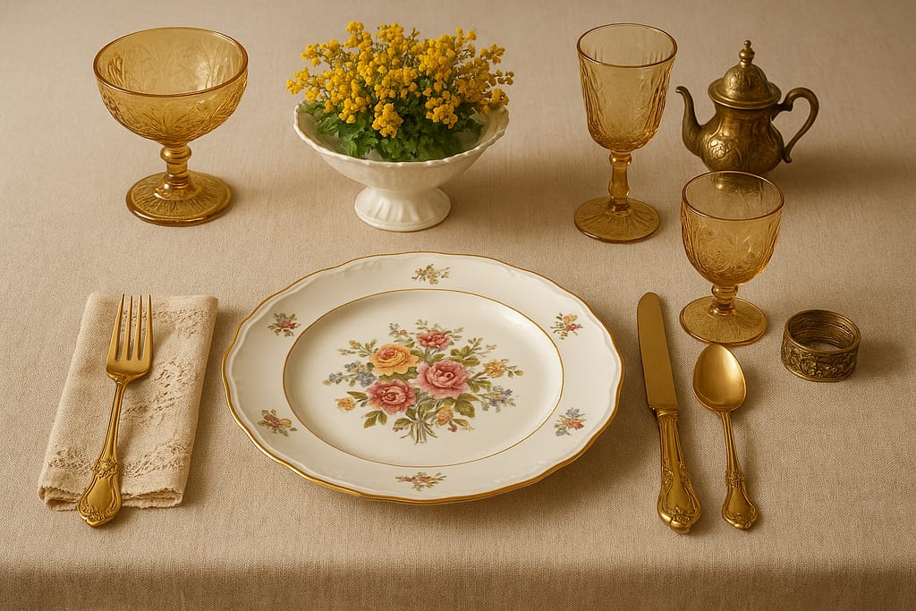 galanteria stołowa retro