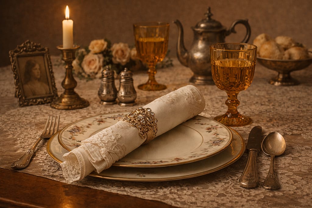 galanteria stołowa retro