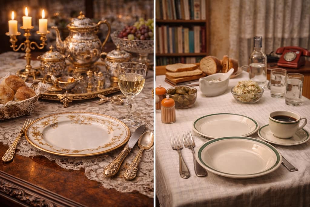 galanteria stołowa retro