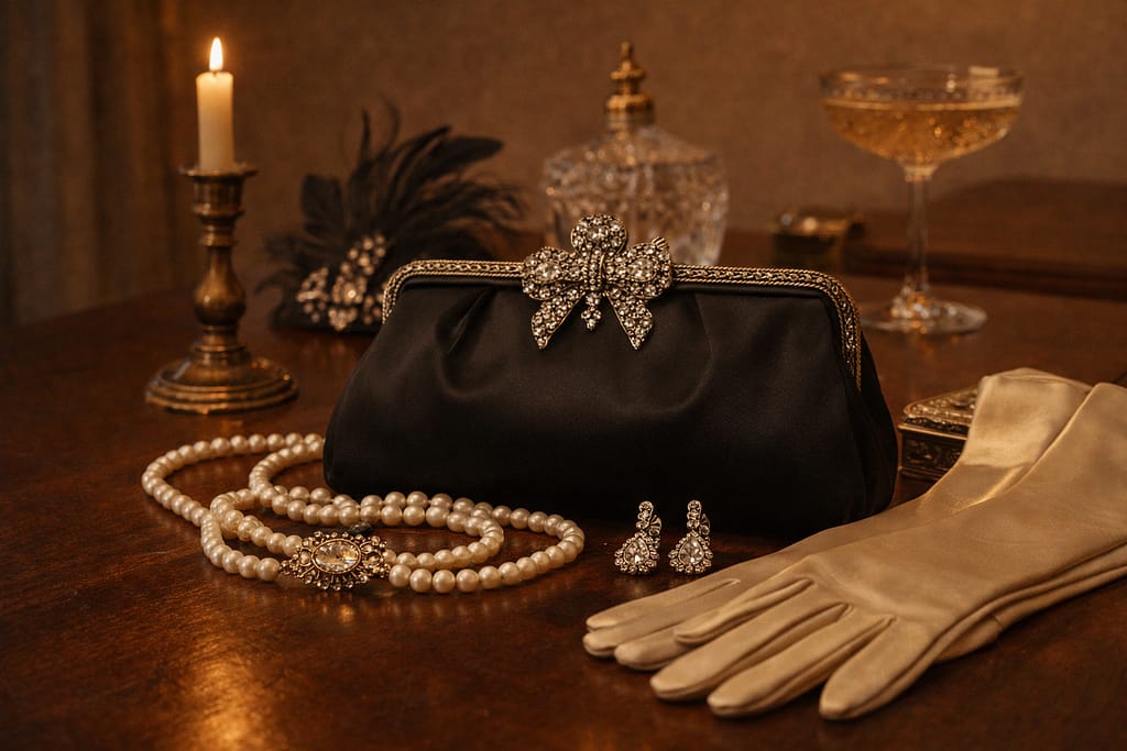 biżuteria retro, dodatki modowe retro, galanteria modowa retro