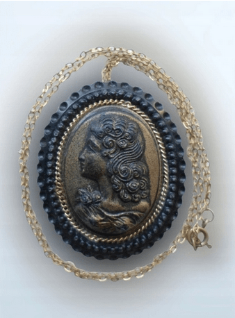 DUŻY WISIOREK Z KAMEĄ Lata 70-te - obrazek 3