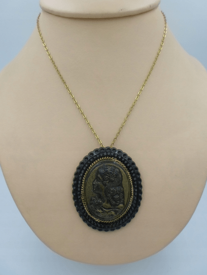 DUŻY WISIOREK Z KAMEĄ Lata 70-te - obrazek 2