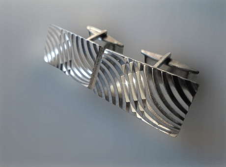 spinki do mankietów ze srebra, lata 60-te