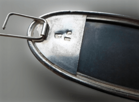 BROSZKA Z HEMATYTEM SREBRO 925 - obrazek 4