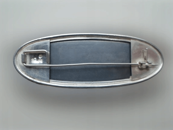 BROSZKA Z HEMATYTEM SREBRO 925 - obrazek 3