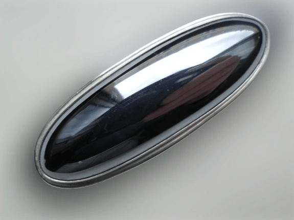 BROSZKA Z HEMATYTEM SREBRO 925 - obrazek 2