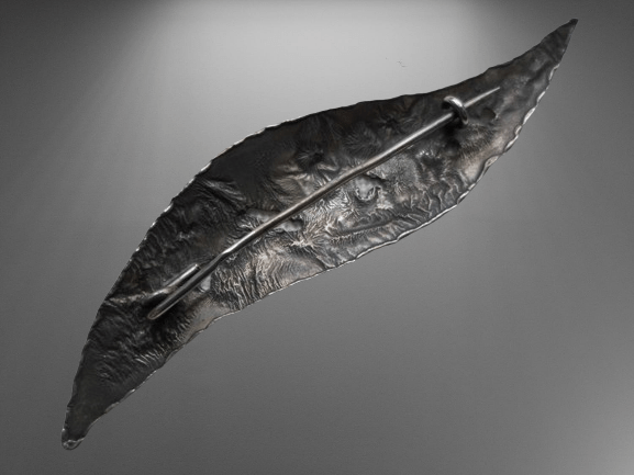 MODERN STYLE SREBRNA BROSZKA Z MIĘDZYWOJNIA - obrazek 3