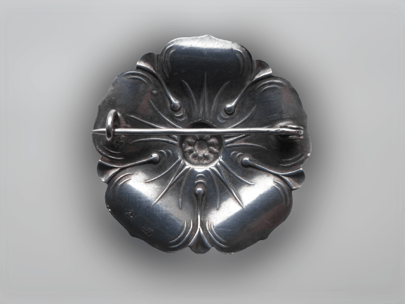 SECESJA BROSZKA Z KOLEKCJI INSPIROWANEJ NATURĄ SREBRO - obrazek 2